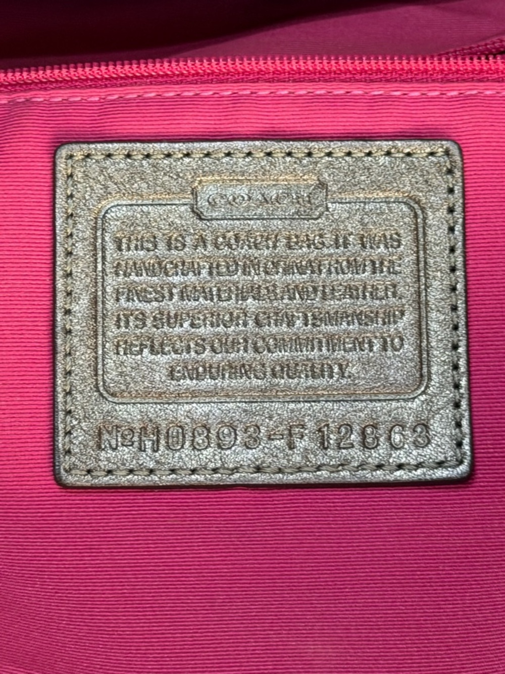 Coach Pink Soho SIgnature Canvas
Patchwork PINk Shoulder Bag - Picture 11 of 15